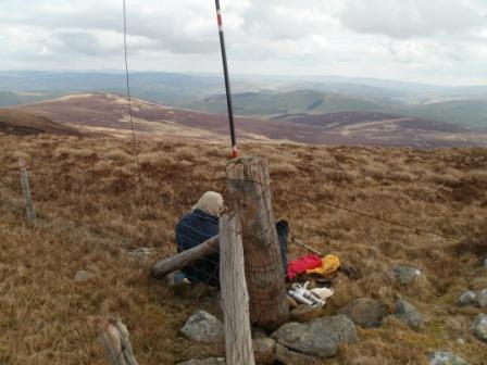 Richard enjoying the fine views while operating