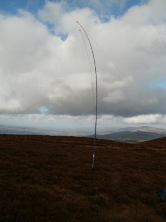 80m dipole, mast bending in the wind
