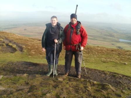 Tom & Liam on Pendle Hill