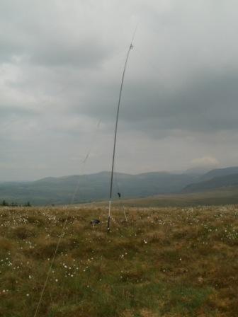 SOTA pole & 40m dipole
