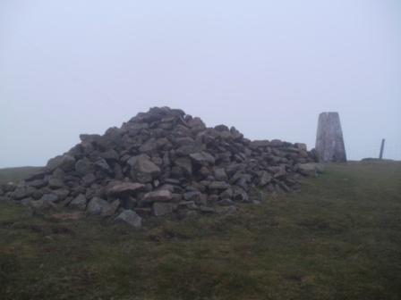 Summit cairn & trig point