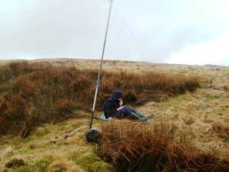 40m dipole at less than half normal height