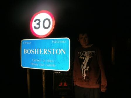 Arrival in Bosherston, after dark