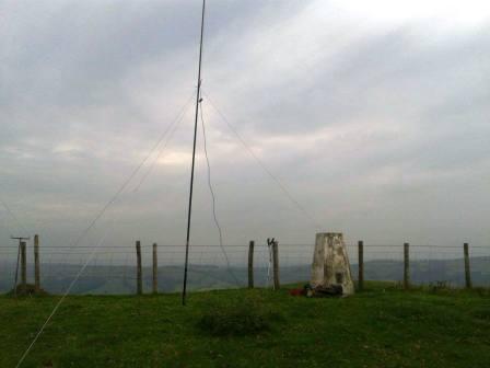 12m antenna on the summit