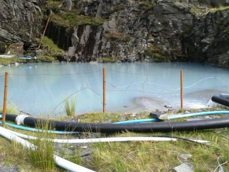 Strange pool by the quarry track