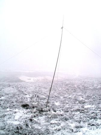 40m dipole on Moel y Gamelin