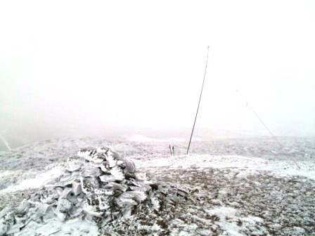 Dipole set up near the summit