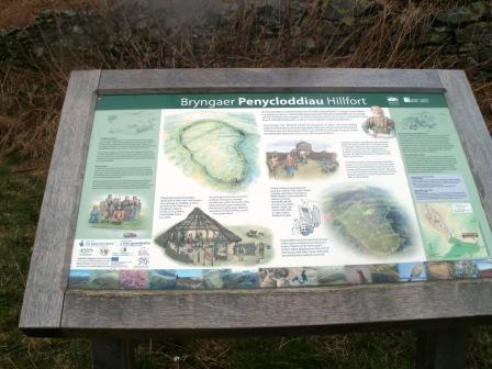 Information board in the car park