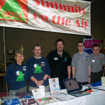 The SOTA team on the stand