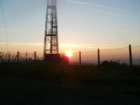 Sunset on Mynydd Sylen