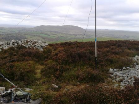 The view from the "shack" on Stiperstones