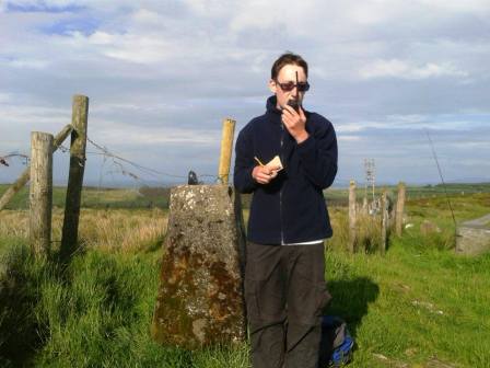 Jimmy by the trig point