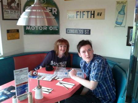 Marianne and Liam in OK Diner