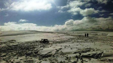 The scene from the parking spot opposite the Cat & Fiddle