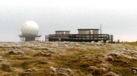 The "golf ball" and station on Titterstone Clee