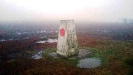 Trig pillar on Winter Hill