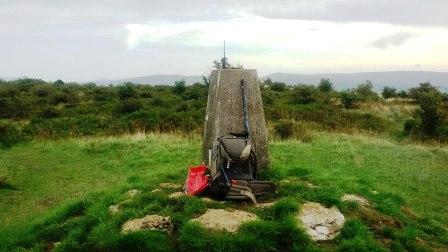 The trig point - and my stuff
