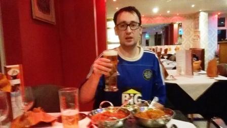 Jimmy at the curry house