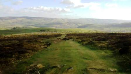 View back across to the Long Mynd