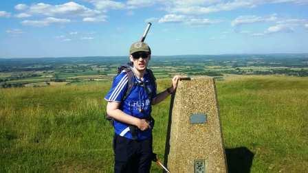 Jimmy at the trig point
