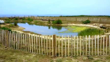 The swimming pool was here in the Pontins camp!