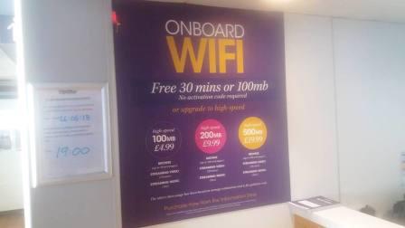 Our only gripe with Condor Ferries - terrible quality and poor value Wi-Fi!
