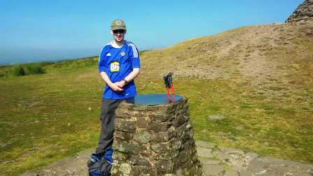 Jimmy at the trig point