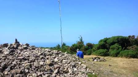 Jimmy M0HGY operating on Selworthy Beacon