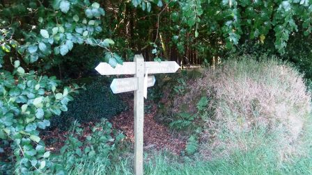 Footpath signposts