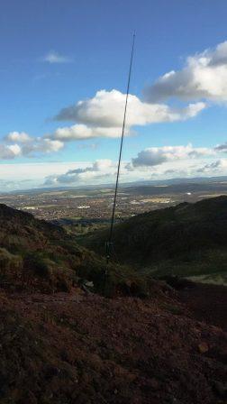 Antenna standing tall over Edinburgh