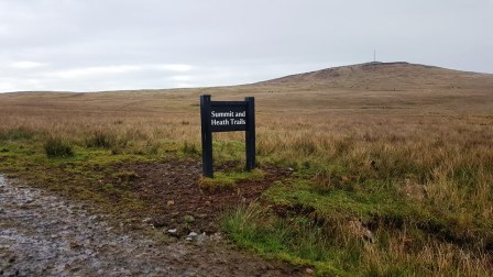 Starting up the Summit Trail to Divis