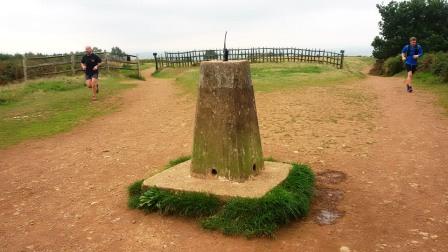Trig point at the summit