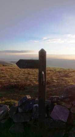 Signpost at the summit