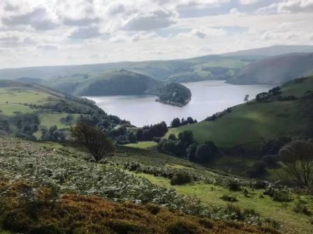 Great view over Llyn Clywedog on the ascent