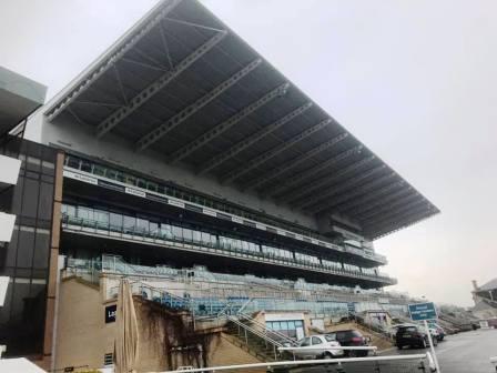 Main grandstand at Doncaster Racecourse