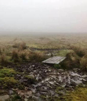 Halfway up Sharp Haw