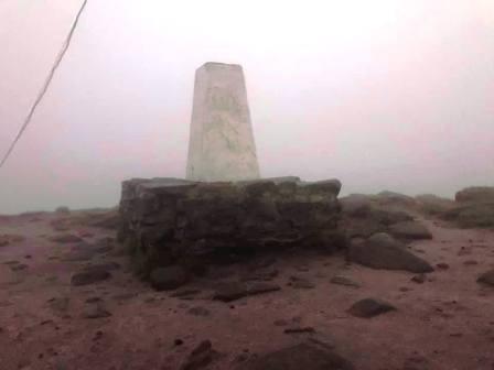 Trig point again, this time in daylight