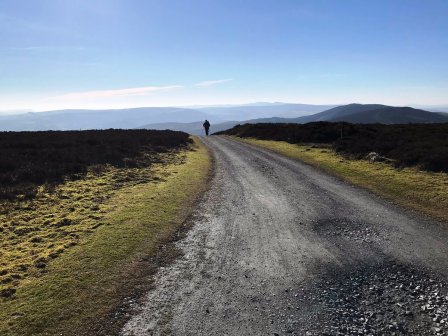 Tom M1EYP arriving on the summit