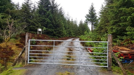 Route almost all along forestry roads