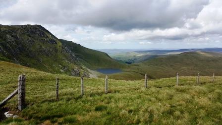 Views as we commenced the descent route