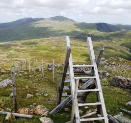 Looking at the traverse across to Aran Fawddwy