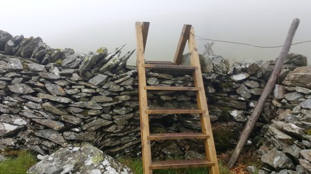This ladder stile was a sign that we were getting close