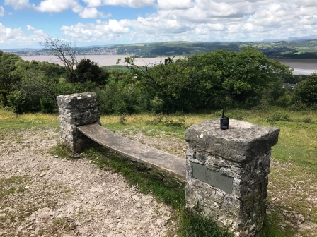 Bench / viewpoint on Arnside Knott