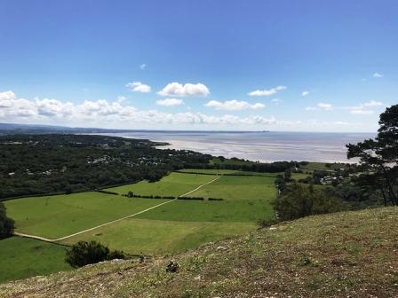 View over Morecambe Bay from the summit