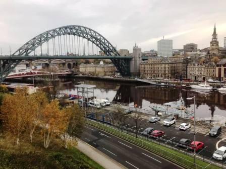 Looking over the River Tyne towards Newcastle