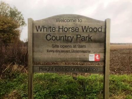 White Horse Wood Country Park sign