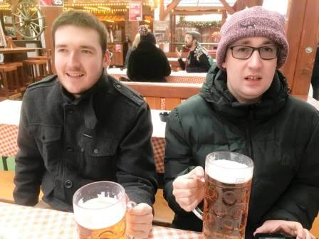 At Southampton Christmas Markets with my drinking buddies