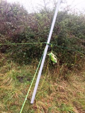 30m GP set up between gorse bushes to the side of the golf course