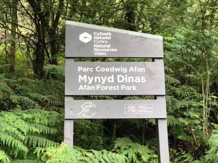 Mynydd Dinas sign