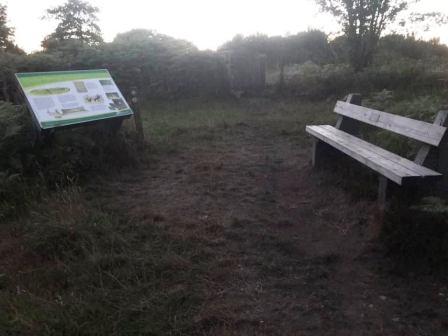 Dusk arrival at the Wapley Hill hillfort